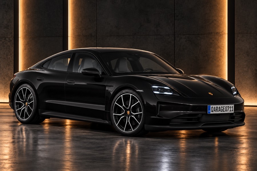 Porsche Taycan 4S in Schwarz